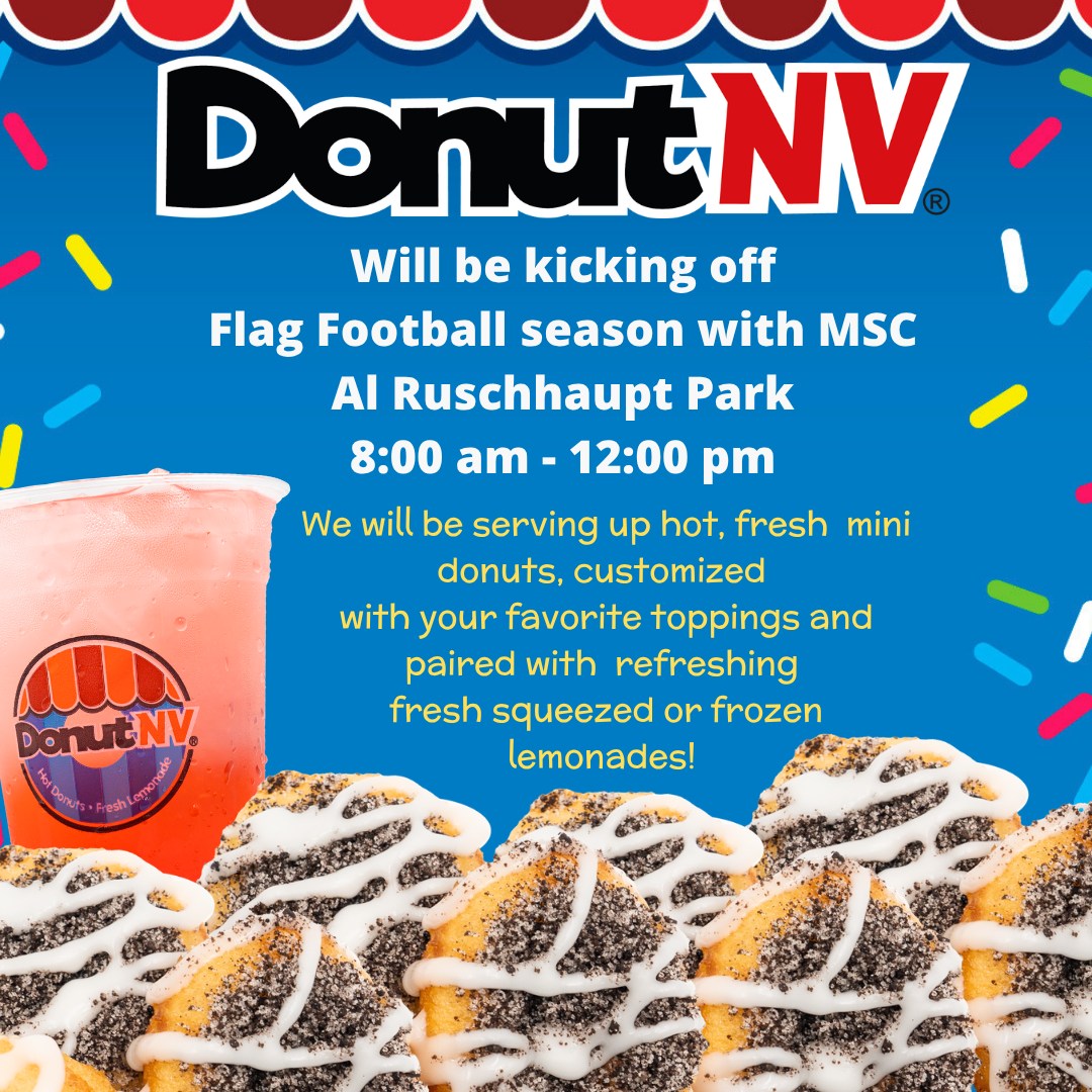 DonutNV kicks off MSC flag football season with mini donuts and