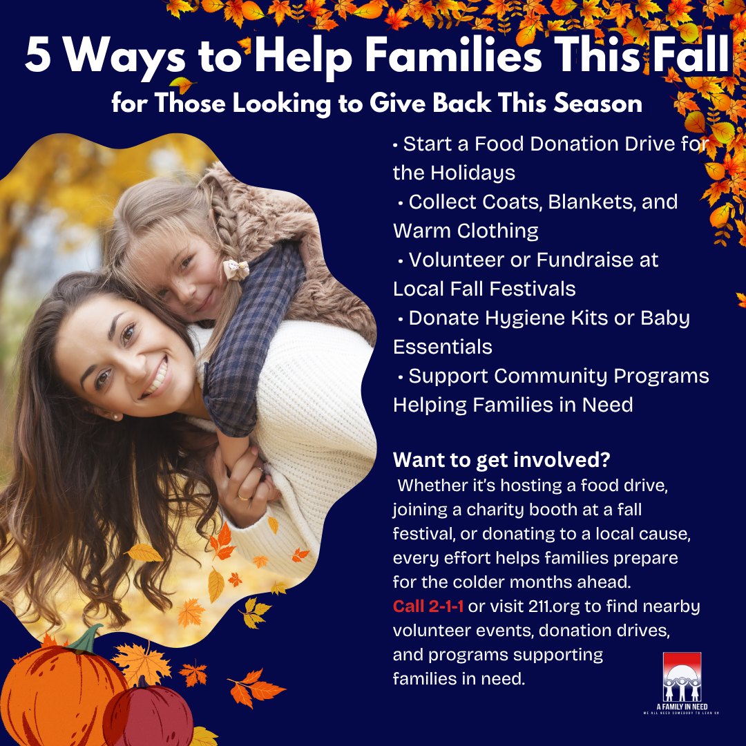 🍁 Fall is the season of giving! 🍂 From... - A Family In Need | Facebook