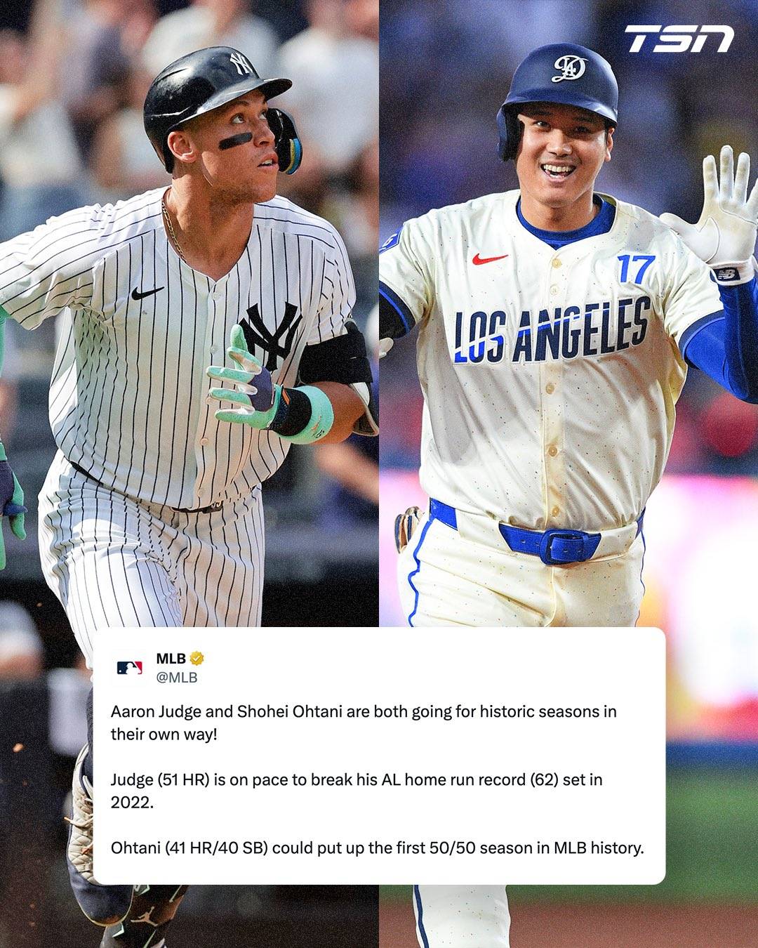 応援グッズ Aaron Judge vs Shohei Ohtani Shohei Ohtani vs. Aaron