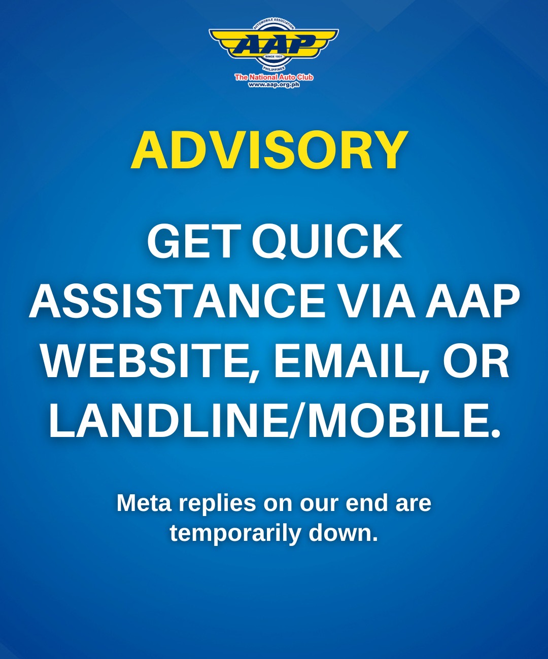 AAP - We are currently experiencing technical issues on Meta that are ...