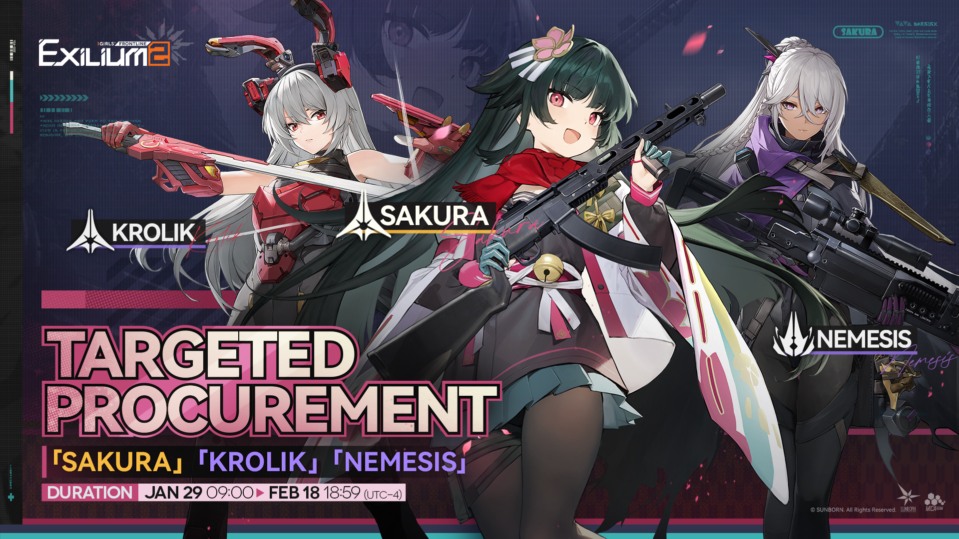 Targeted Procurement Event Rate Up Event for Liushih, Krolik and