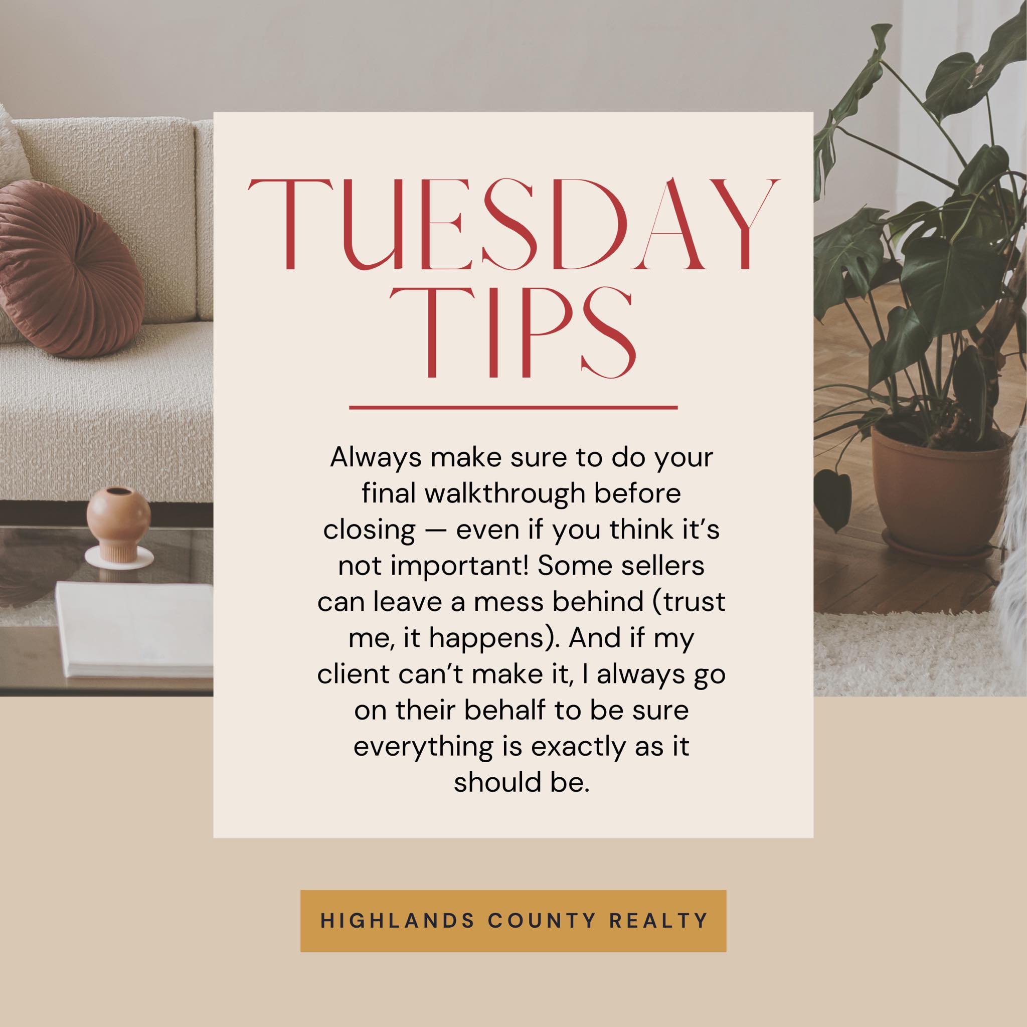 Highlands County Real Estate | Tuesday Tip for Homebuyers | Facebook