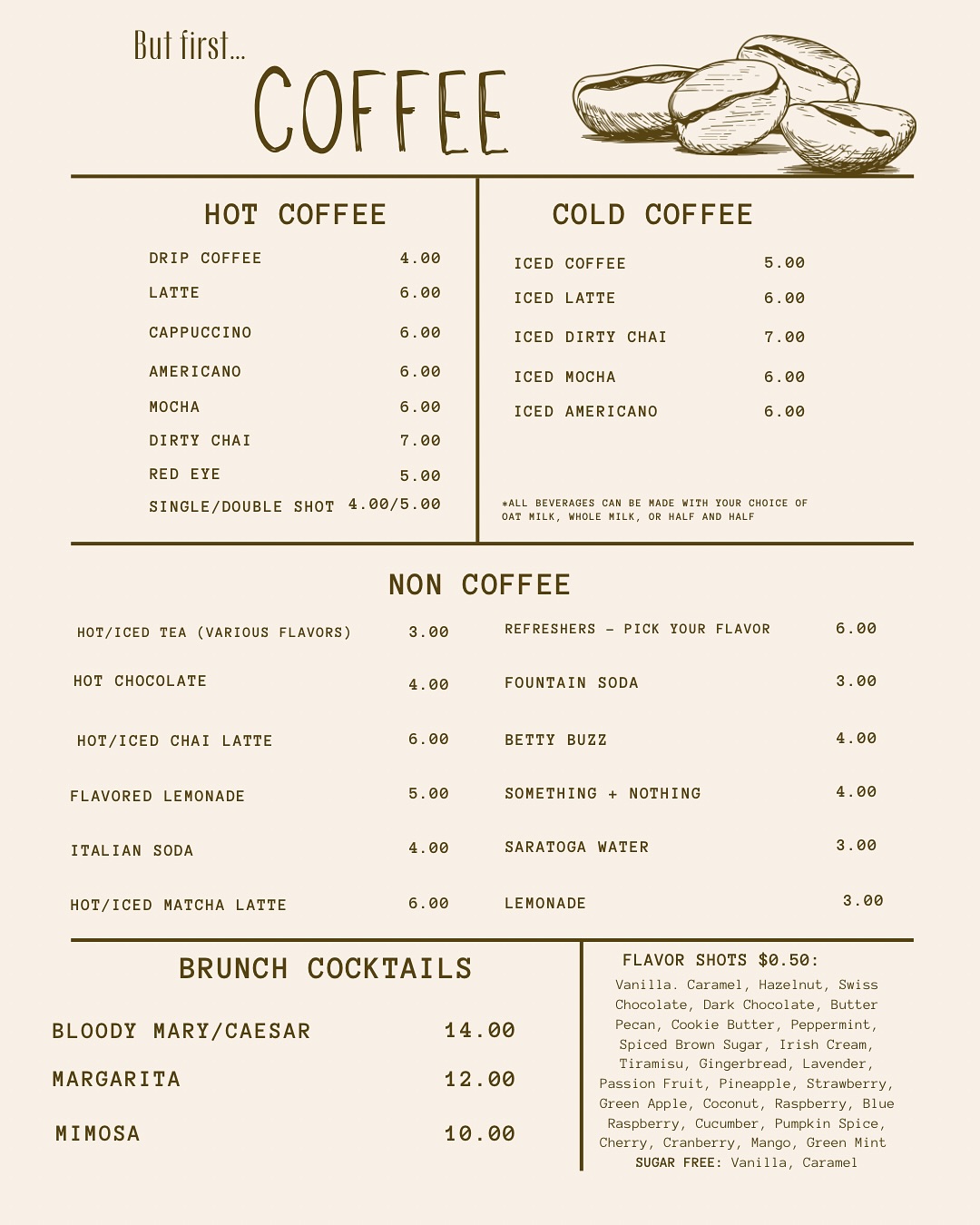 Cafe Nouveau - New look, new lineup ☕🧾 Our updated menus... | Facebook