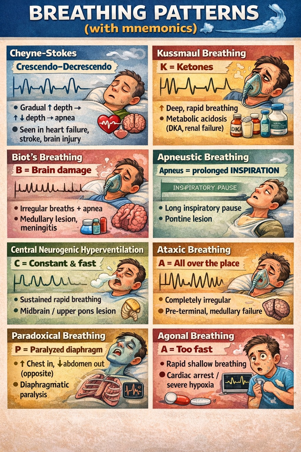 Stephane - BREATHING PATTERNS MADE EASY 🌬️🫁 From Cheyne–Stokes to ...