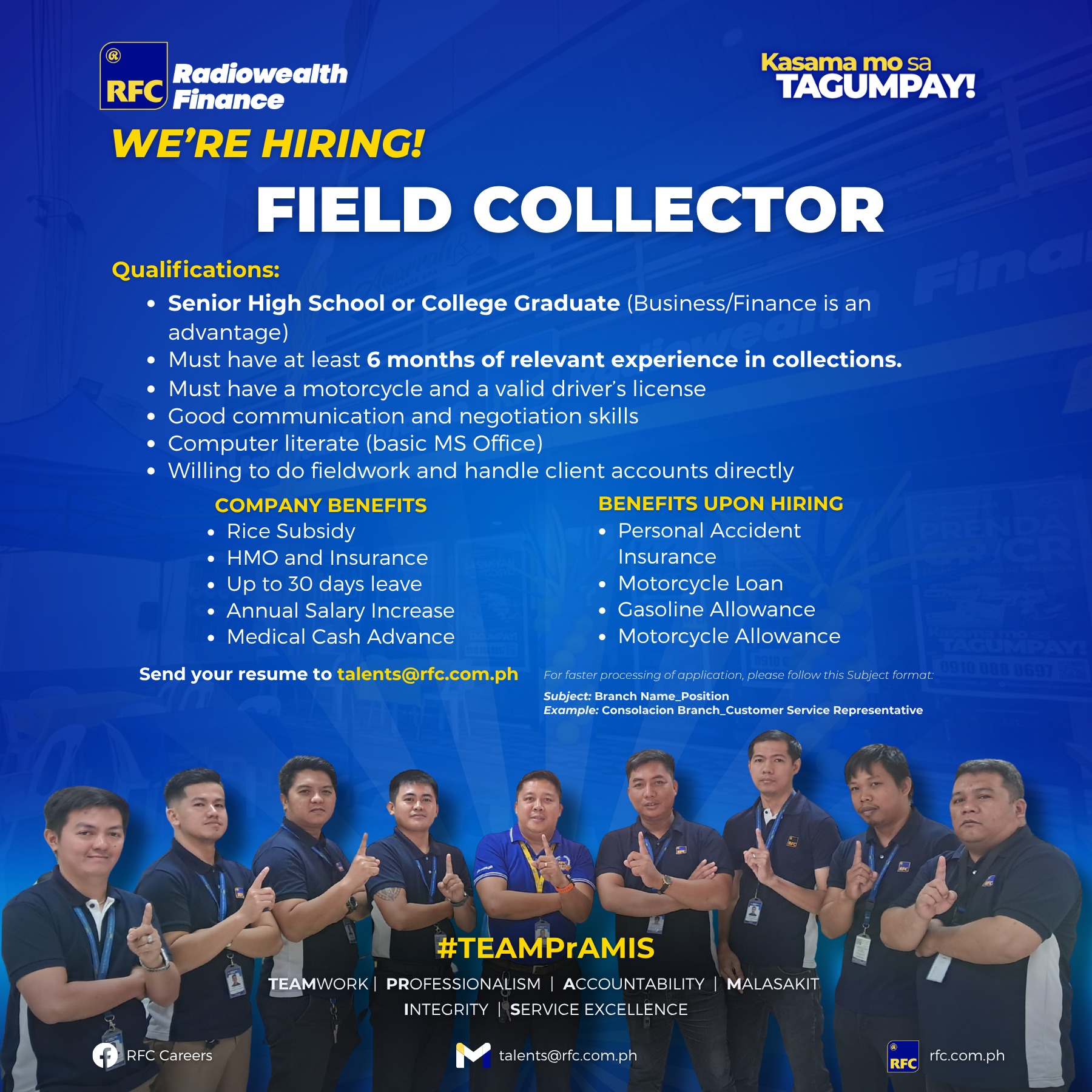 Credit Investigator & Field Collector Philippines | WE’RE HIRING ...