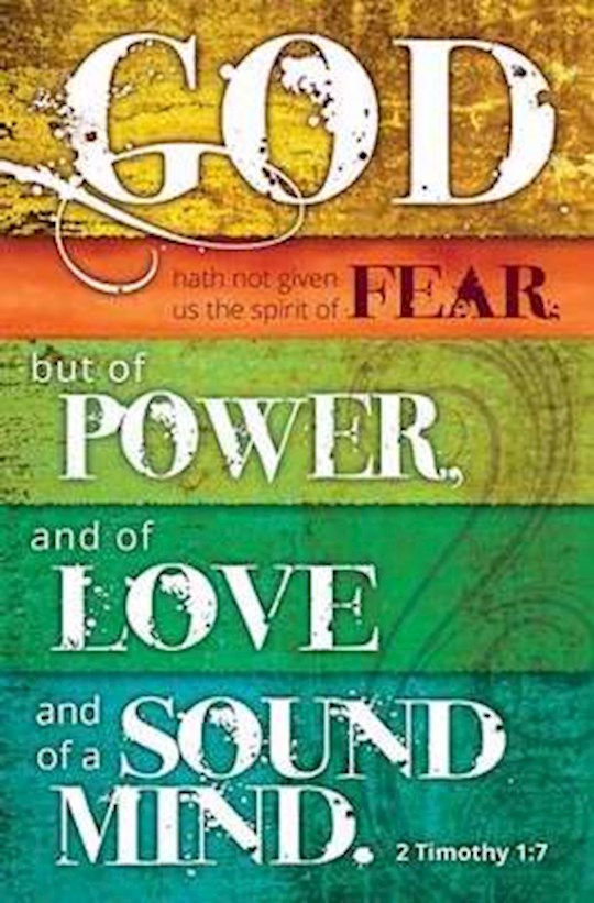 New - Here's an Encouraging Word from New Horizons. 2 Timothy 1:7 says ...