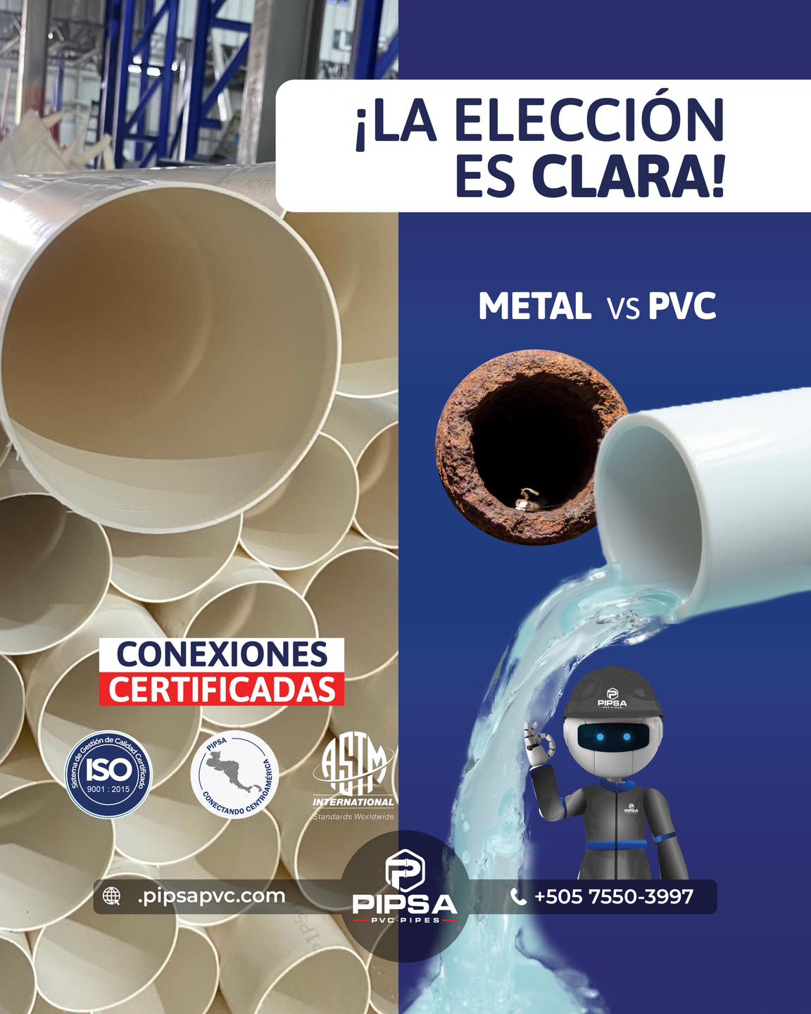 Pipsa - ️ Contamos con una amplia gama de tuberías certificadas, que ...
