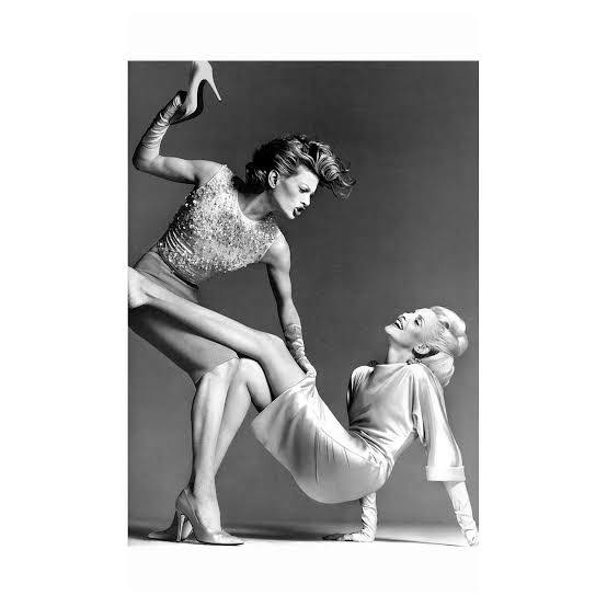Archival Advertising: Nadja Auremann & Kristen McMenamy in Atelier