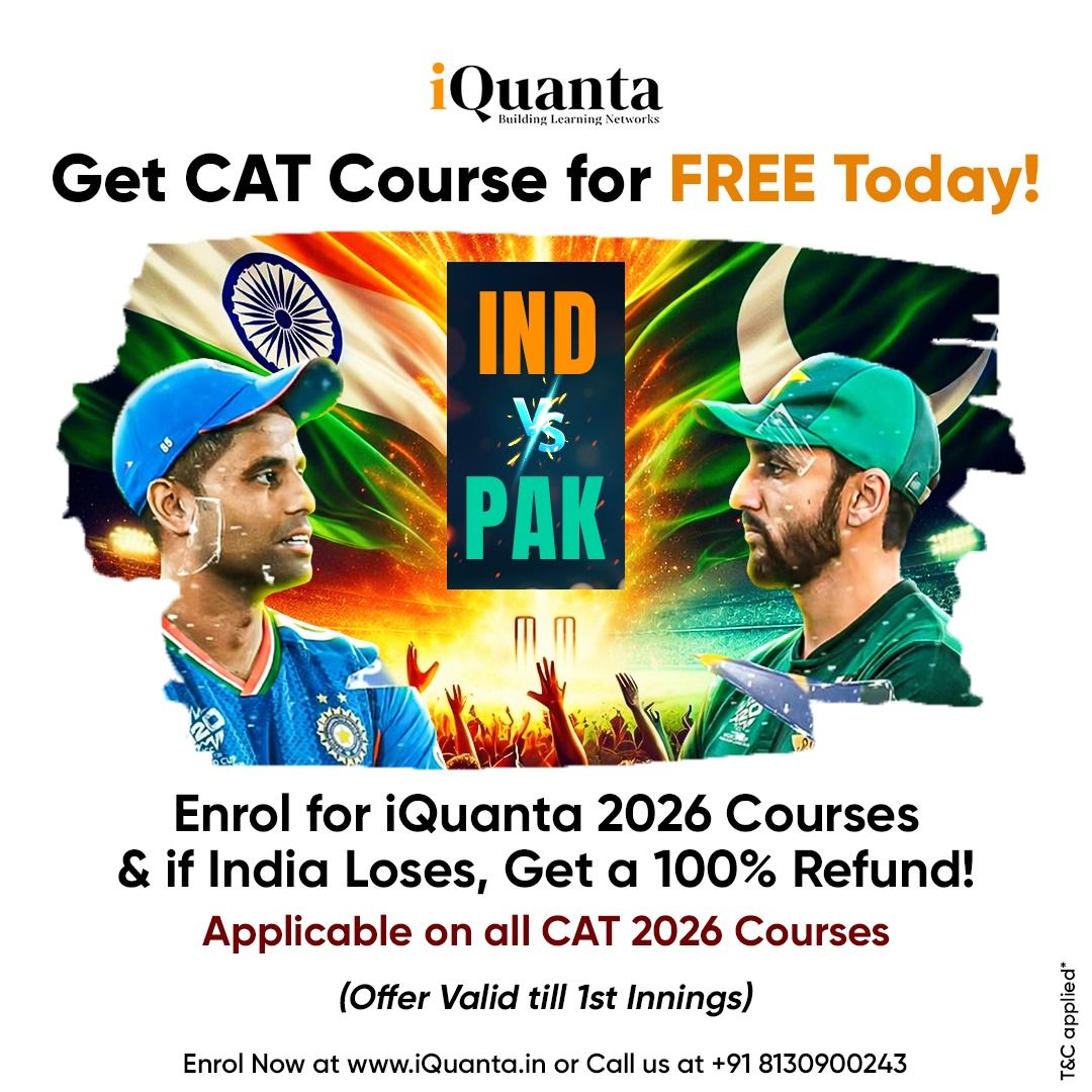 Mauka Mauka : Get iQuanta CAT 26 Course Free today | Facebook