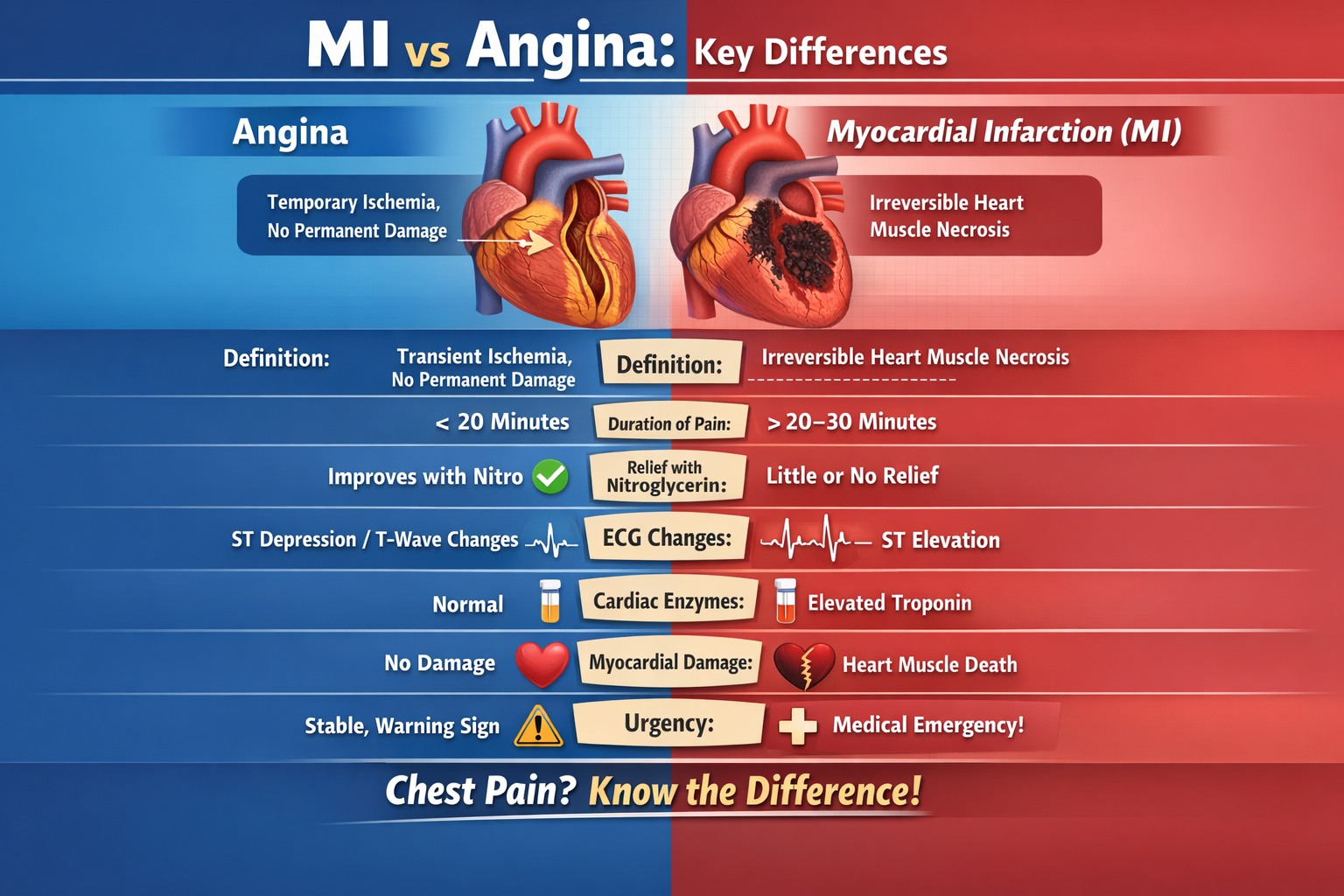 Stephane - Chest pain? Don’t ignore it. ⚠️ Angina is a warning 🚑 MI is ...
