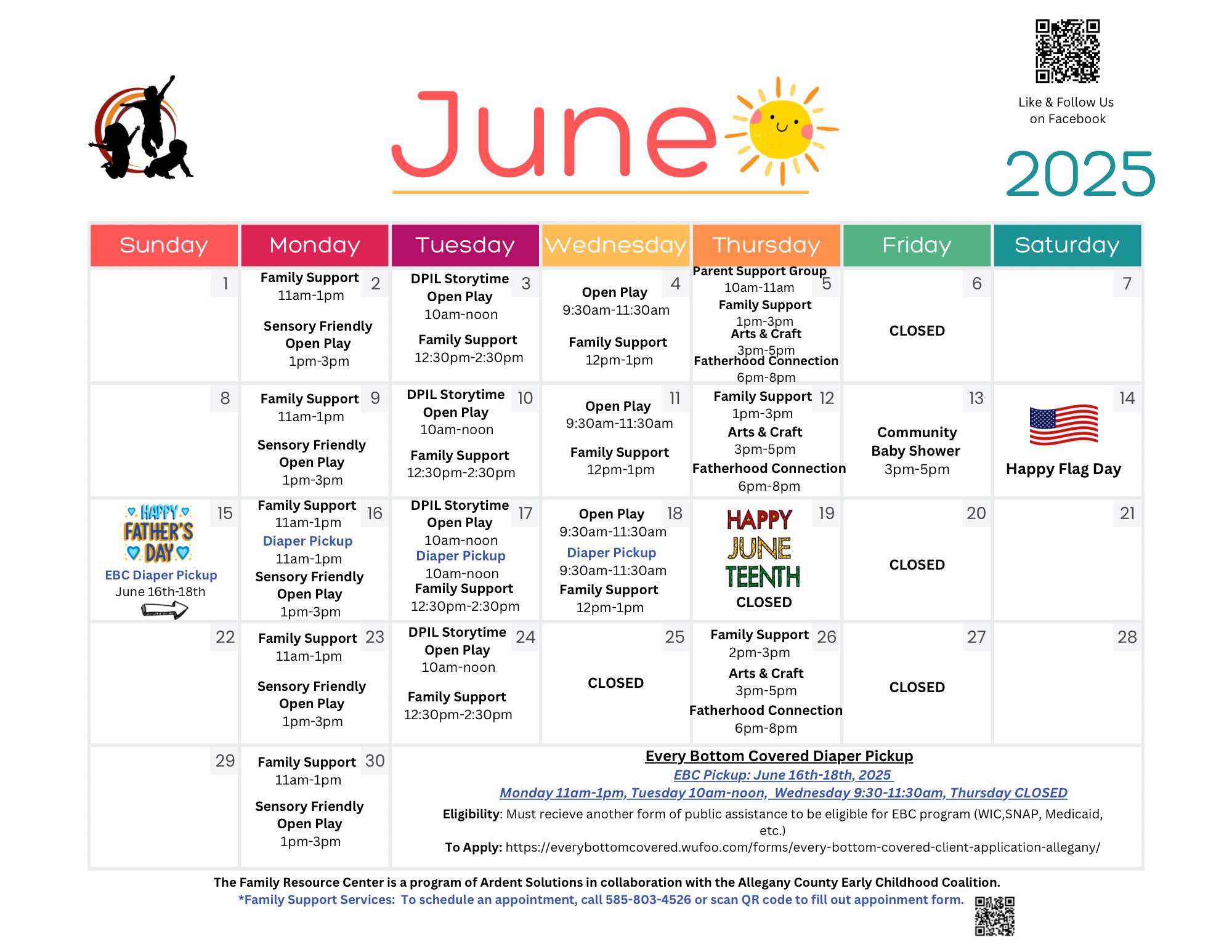 First - 🌞 Hello June! 🌞 We’re so excited to share our June Calendar ...