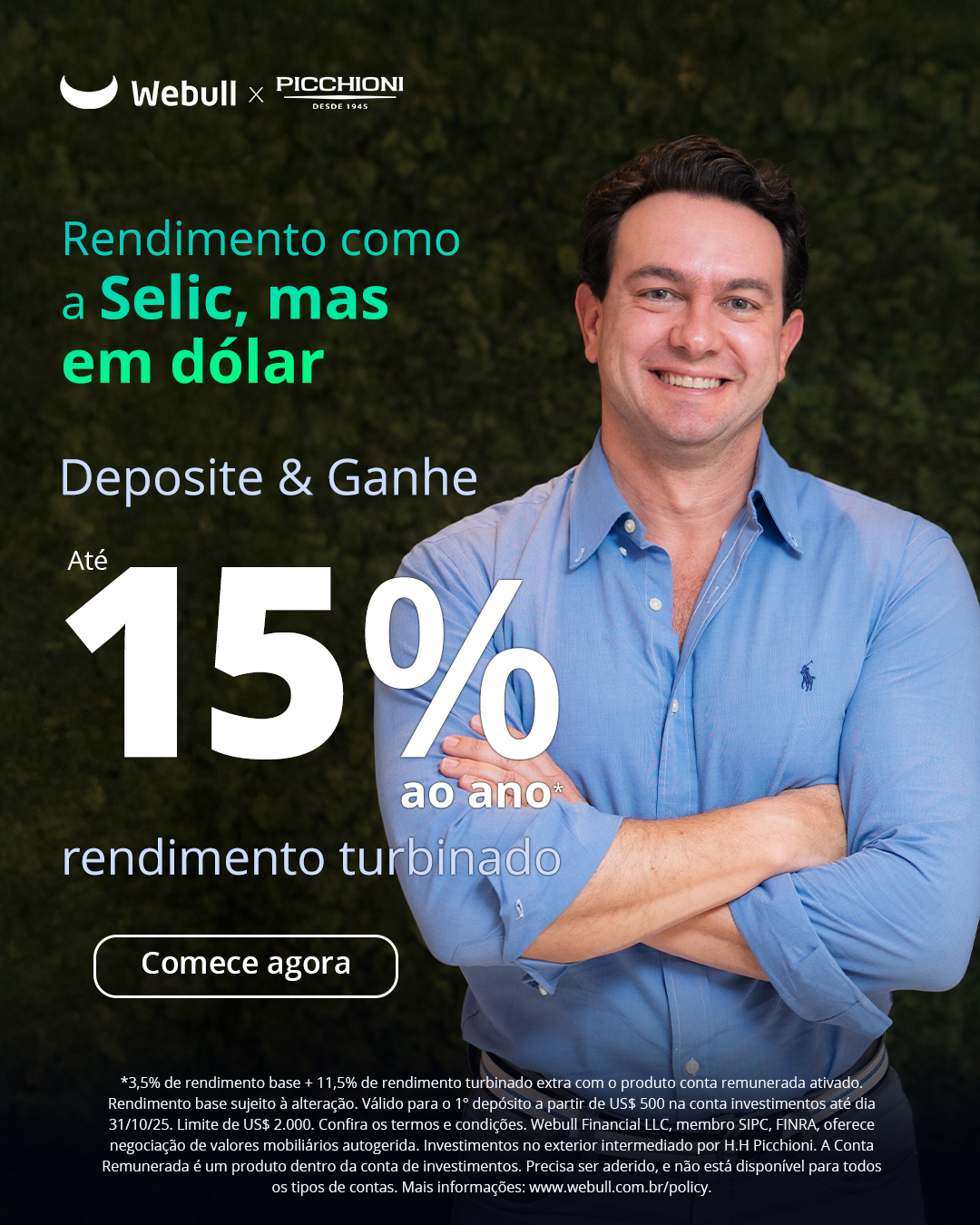 Webull - Já pensou em ter seu dinheiro rendendo como a Selic, mas em ...