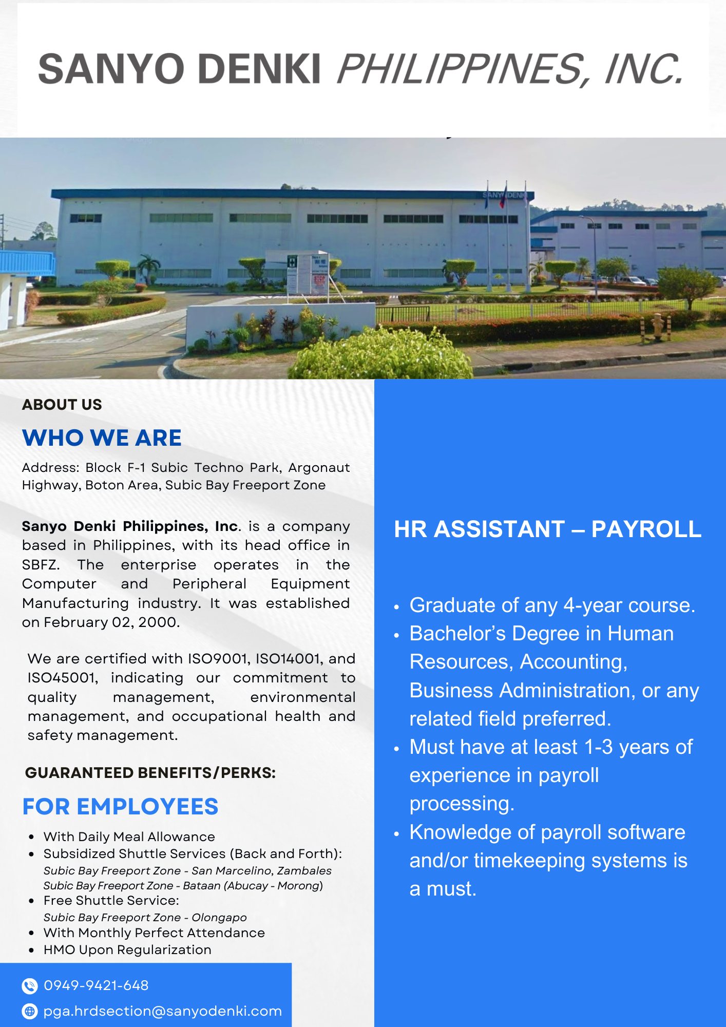 PESO - Here’s the link where the candidates can apply directly: https ...