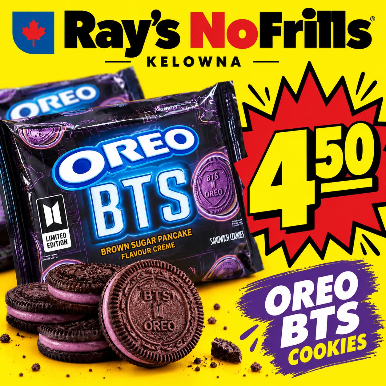 BTS Oreo cookies available at Las Cruces, NM Walgreens