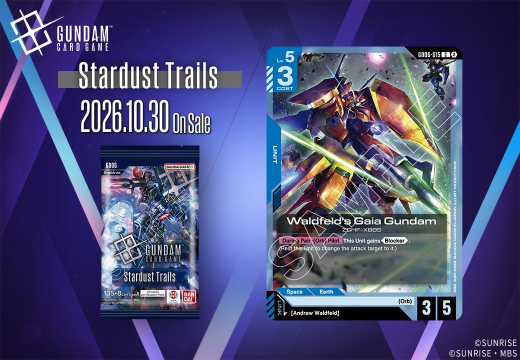 Hamma-Hamma card revealed for Gundam Card Game Stardust Trails 2026