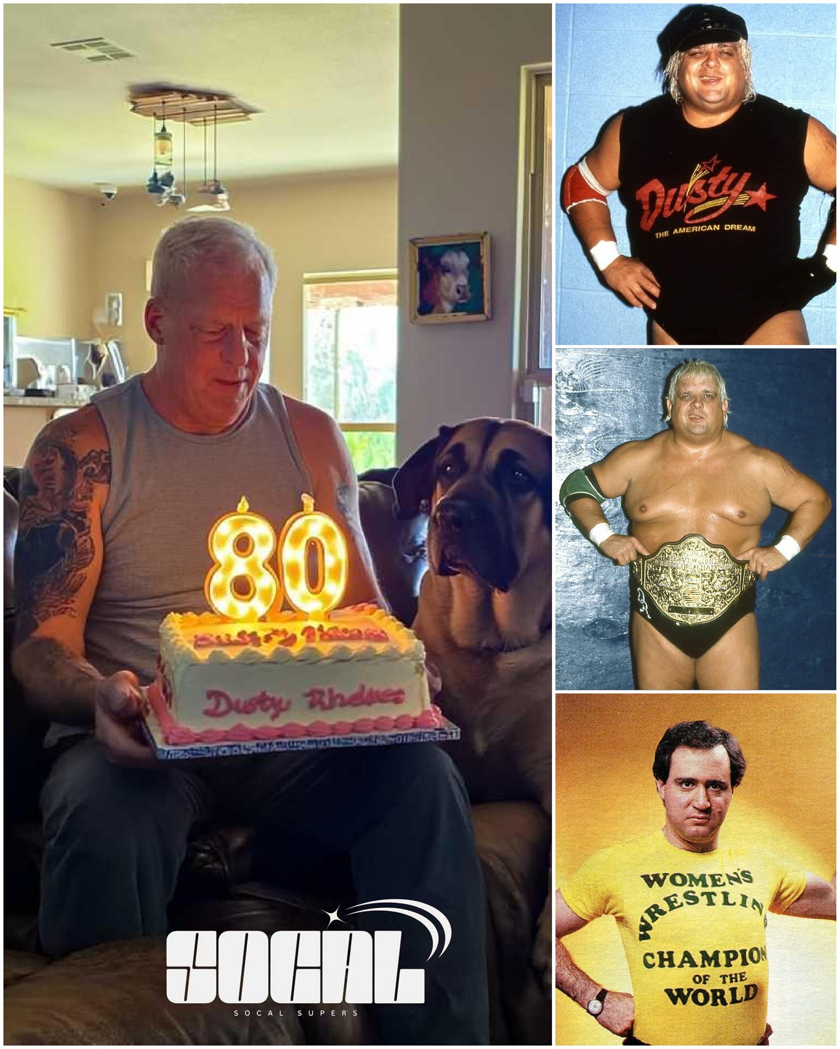 SoCal - Happy 80th Birthday to the legendary Dusty Rhodes! 🎂🍕🧁 “The ...
