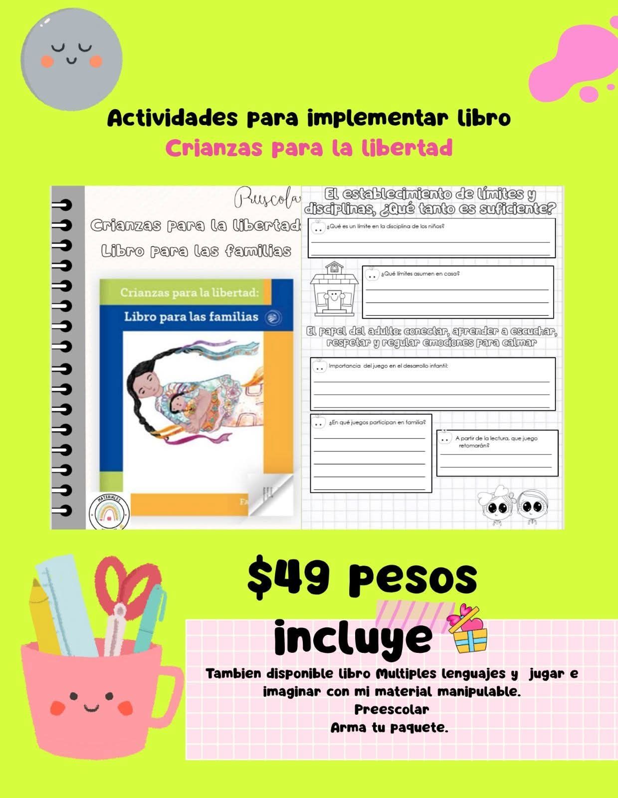 Material especial con actividades para retomar el libro Crianzas para ...