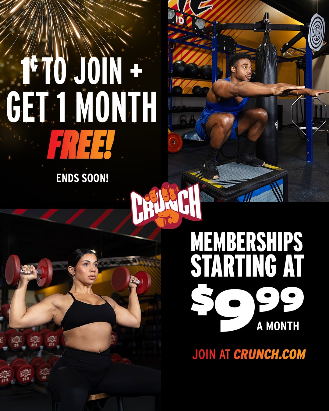 Crunch - New year. New you. New gym. 💪 Kick off 2026 strong — join for ...
