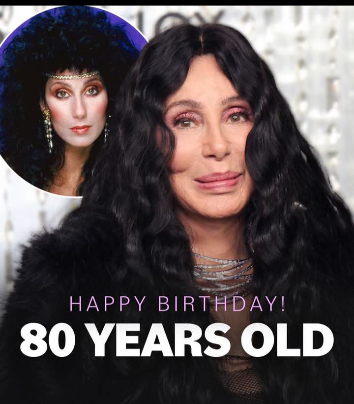 Wishing Cher a very happy 80th birthday! (born Cheryl Sarkisian