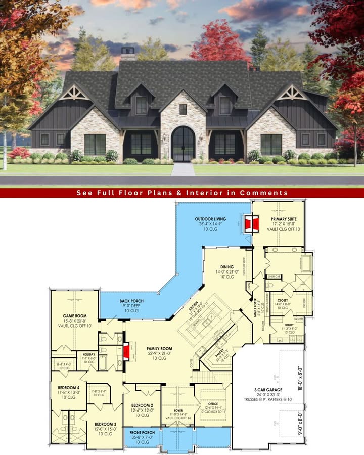 Explore the elegance of this... - Cozy House Plans | Facebook