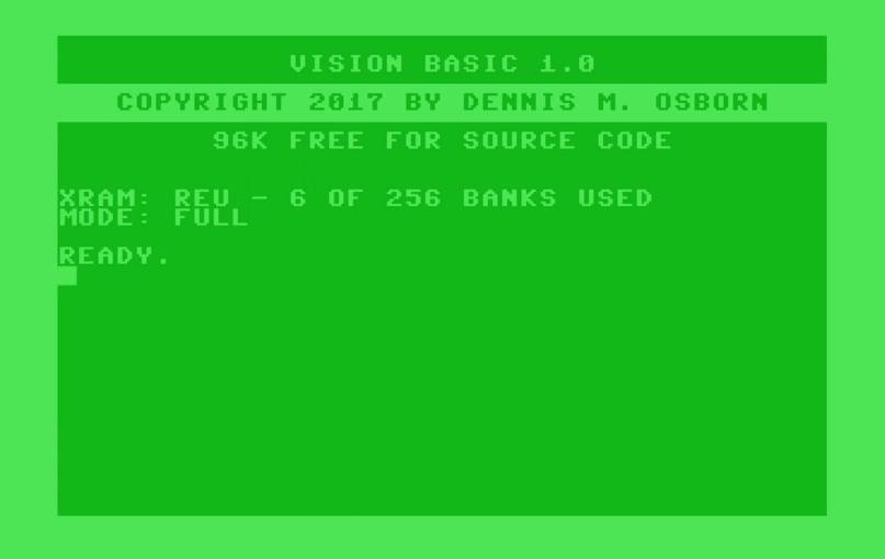 Vision BASIC by Dennis... - The Universe of Commodore 64 | Facebook