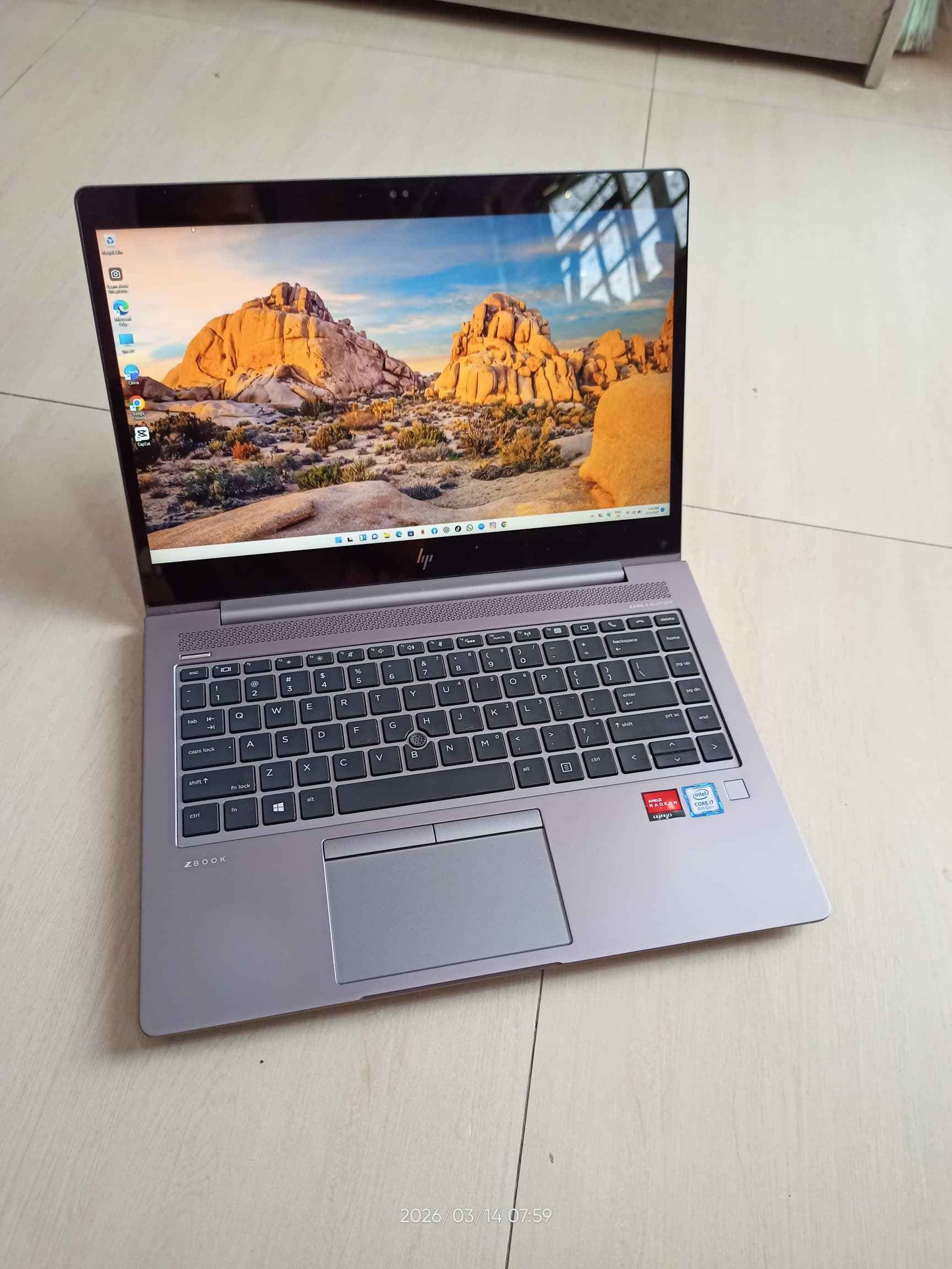 HP zbook 14u G5 touchscreen? i7-8650u 16gb ram 256gb ssd amd 