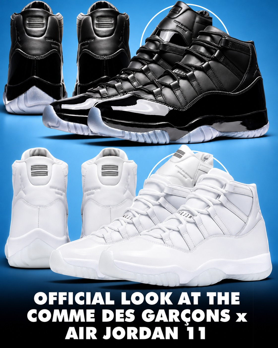 COMME des GARÇONS First look at the Comme des Garçons x Air Jordan 11 set to drop