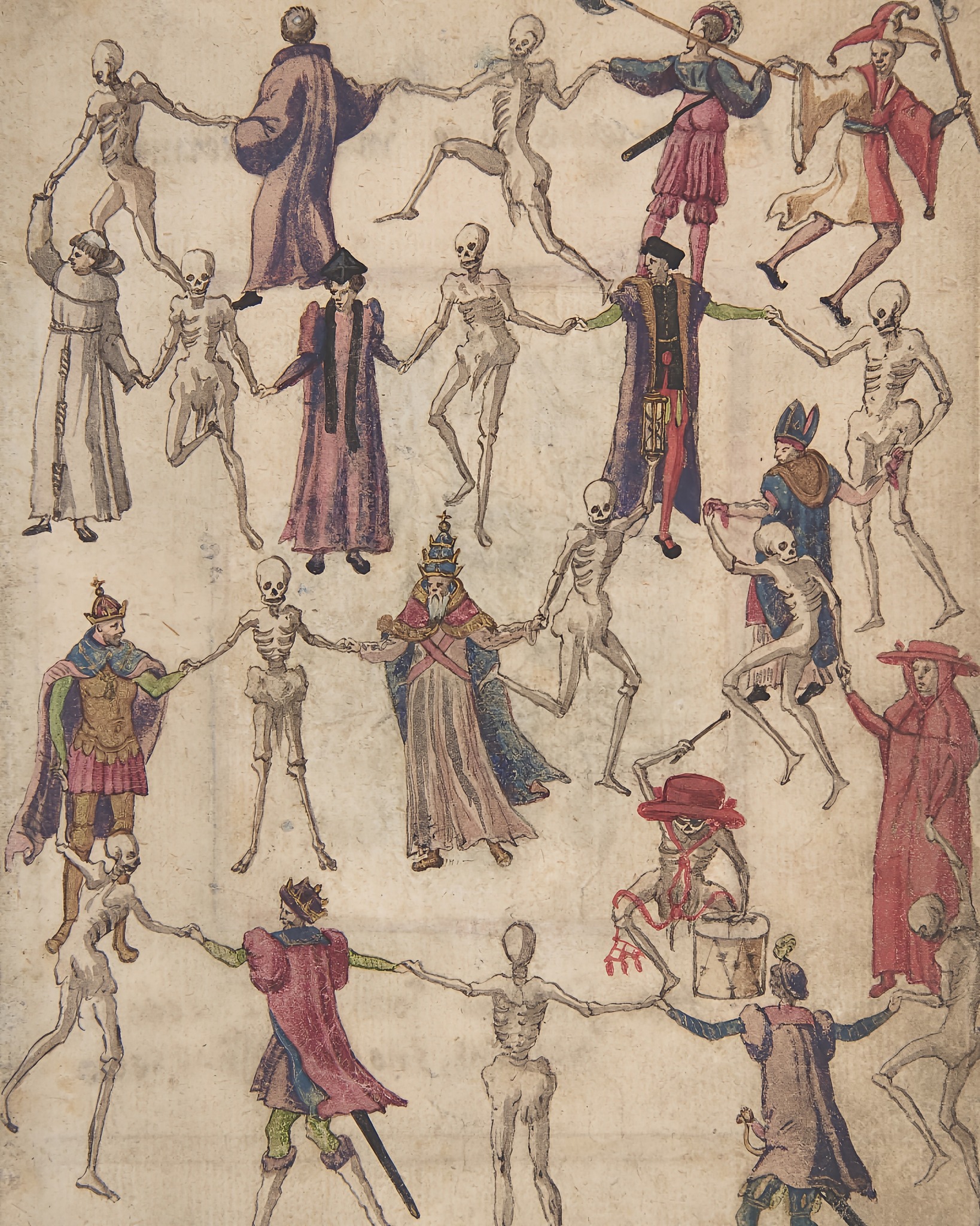 Danse Macabre*** is a painting by Bernt Notke. A fragment of the
