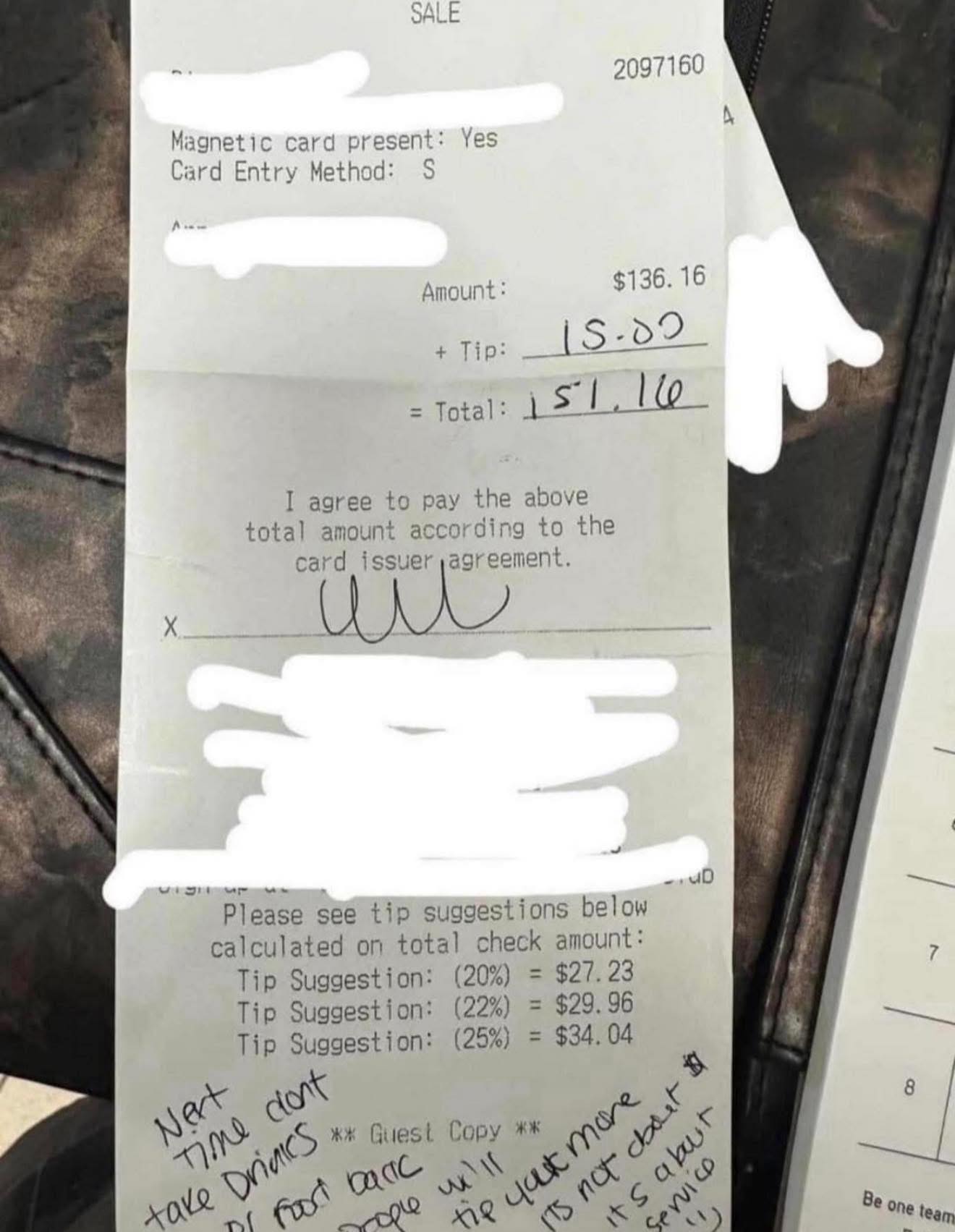 Rolltidewillie - If you can't afford to tip your server, don't go out ...