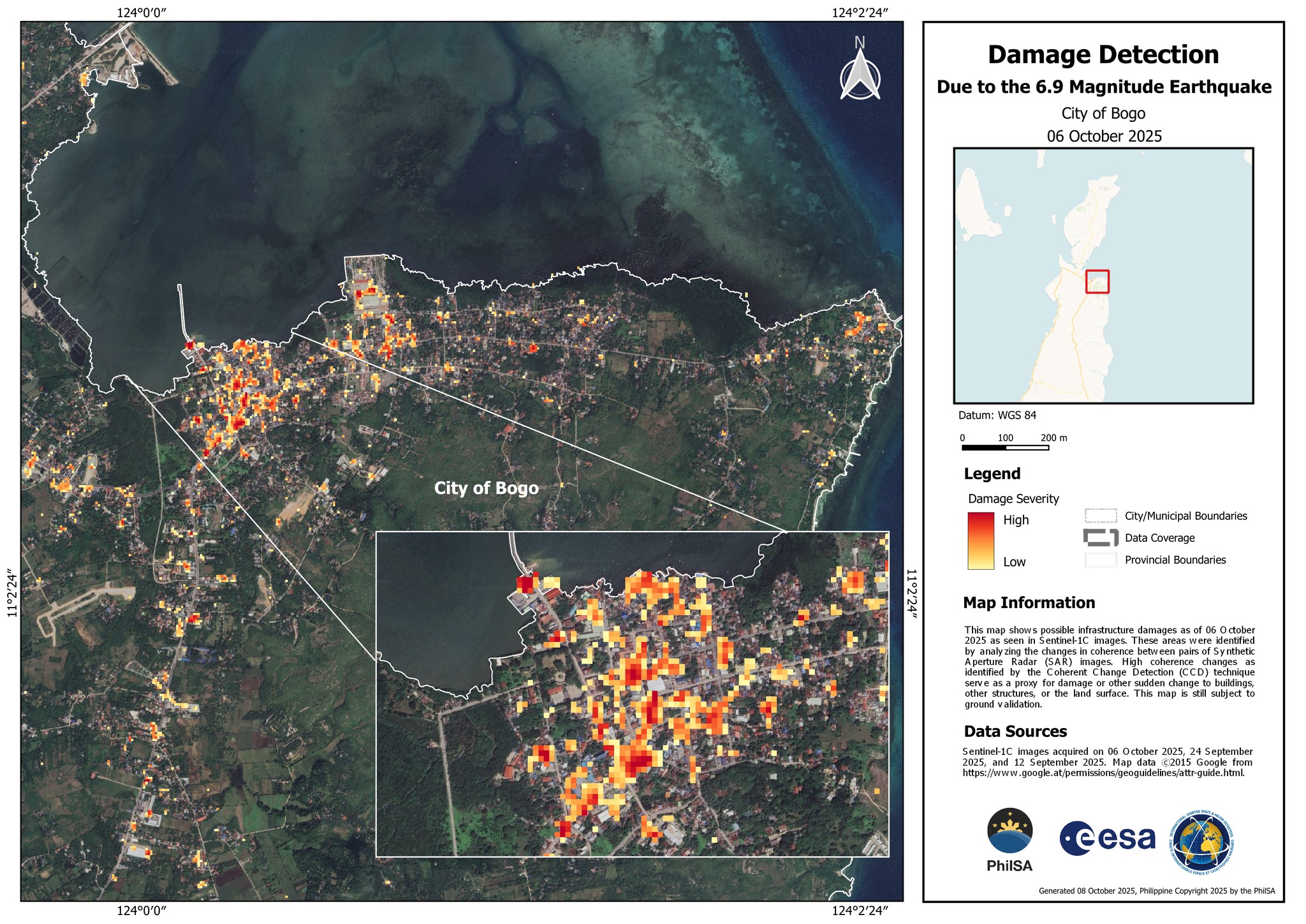NET25 - TINGNAN: Mapa ng mga lugar sa Bogo City, Cebu na naapektuhan o ...