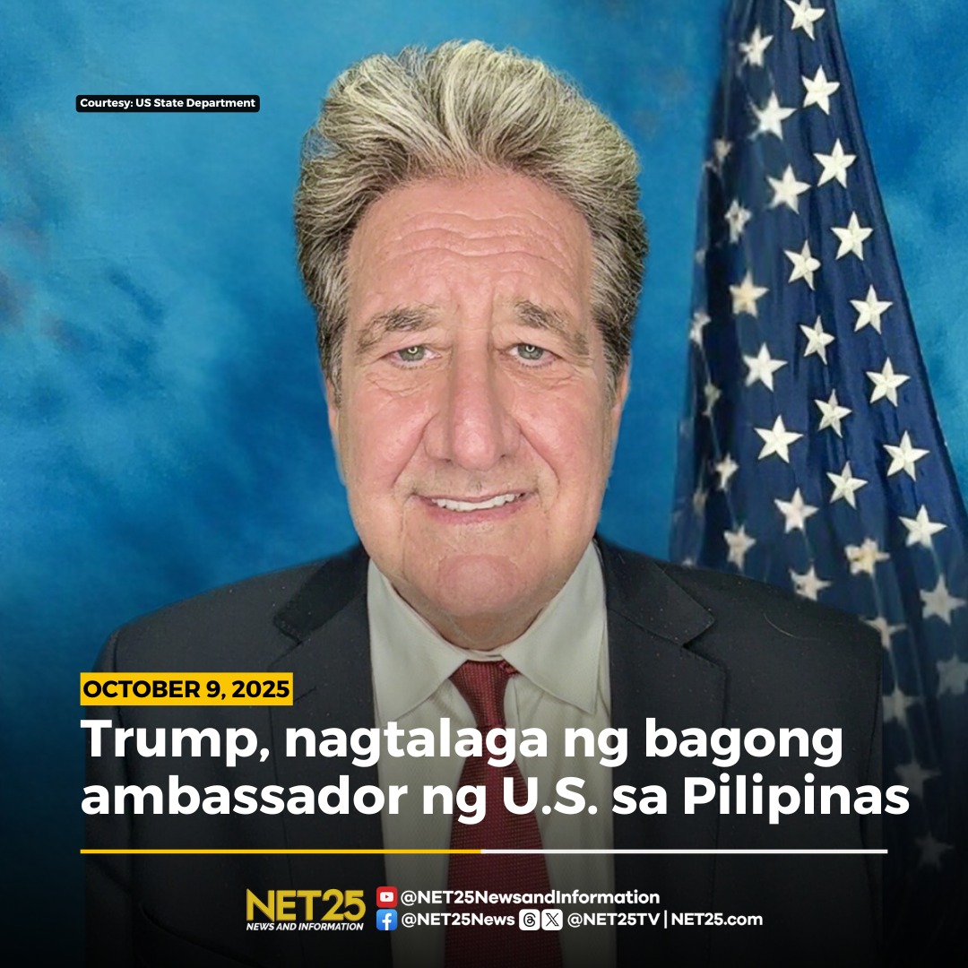 Itinalaga ni U.S. President... - NET25 News and Information | Facebook