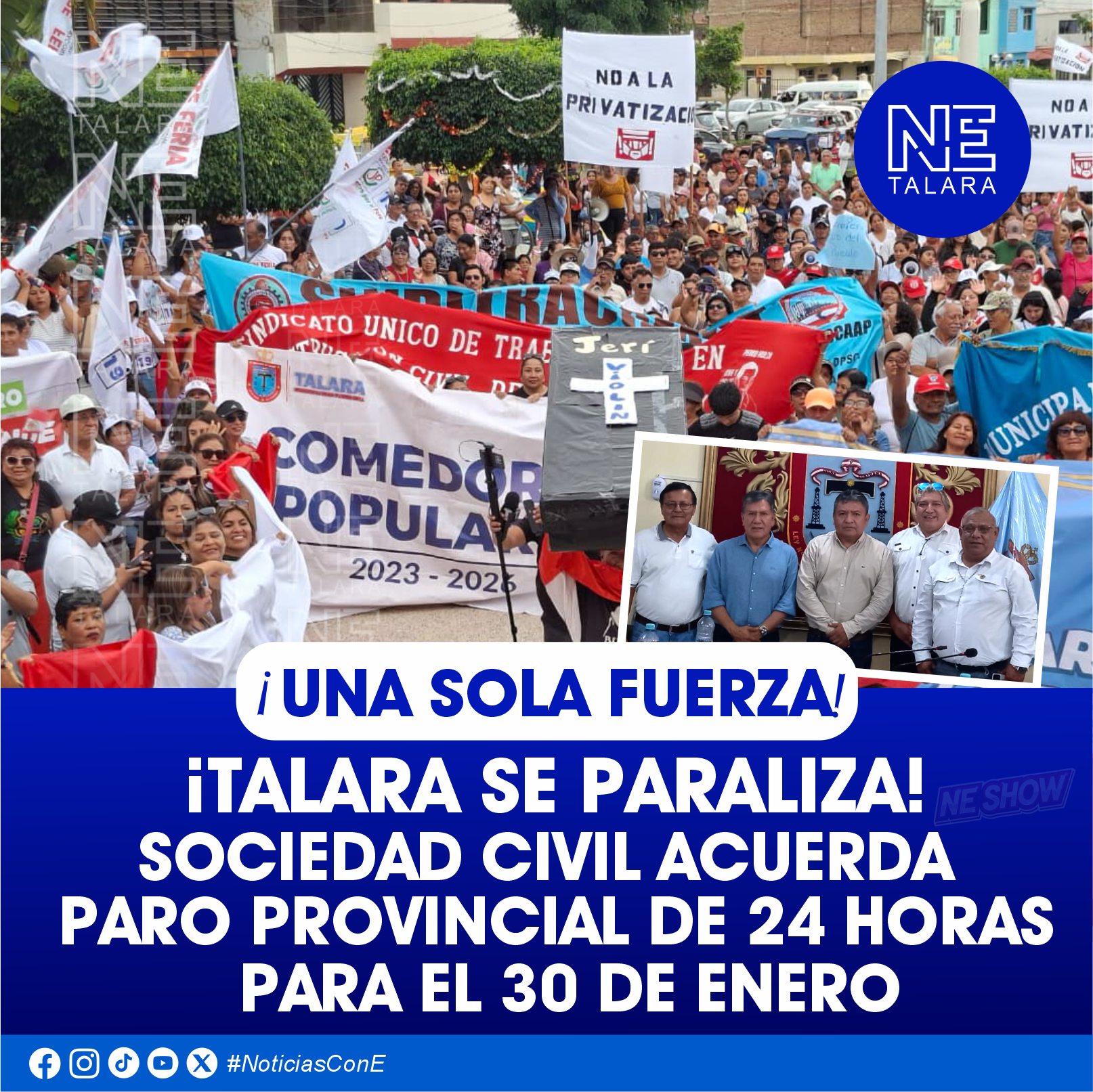 NE Talara - #ATENCIÓN🚨 ¡TALARA SE PARALIZA! SOCIEDAD CIVIL... | Facebook