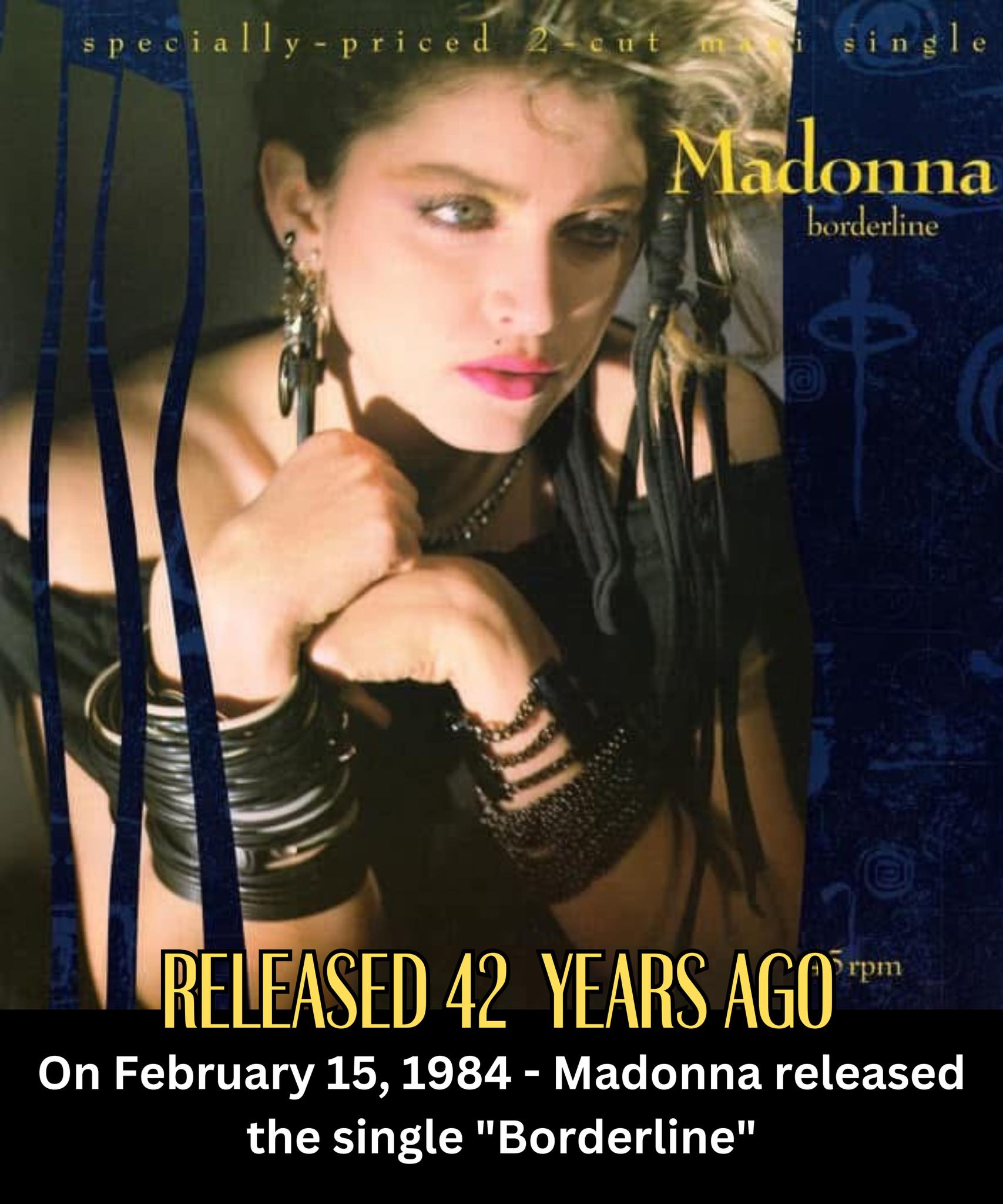 Madonna's Borderline 12-inch remix single from 1984