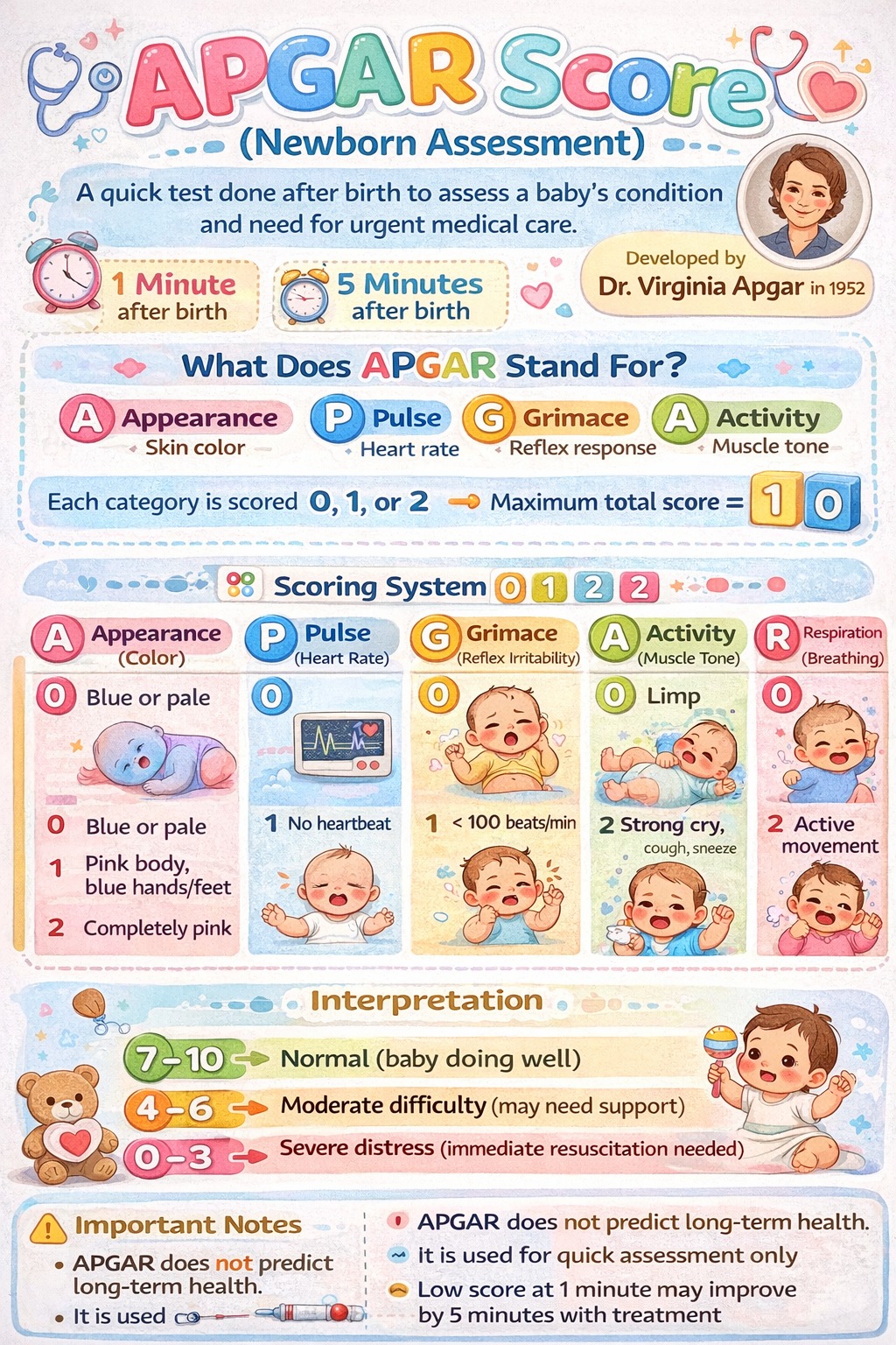 Stephane Begg - 💗 APGAR Score made simple! A quick... | Facebook