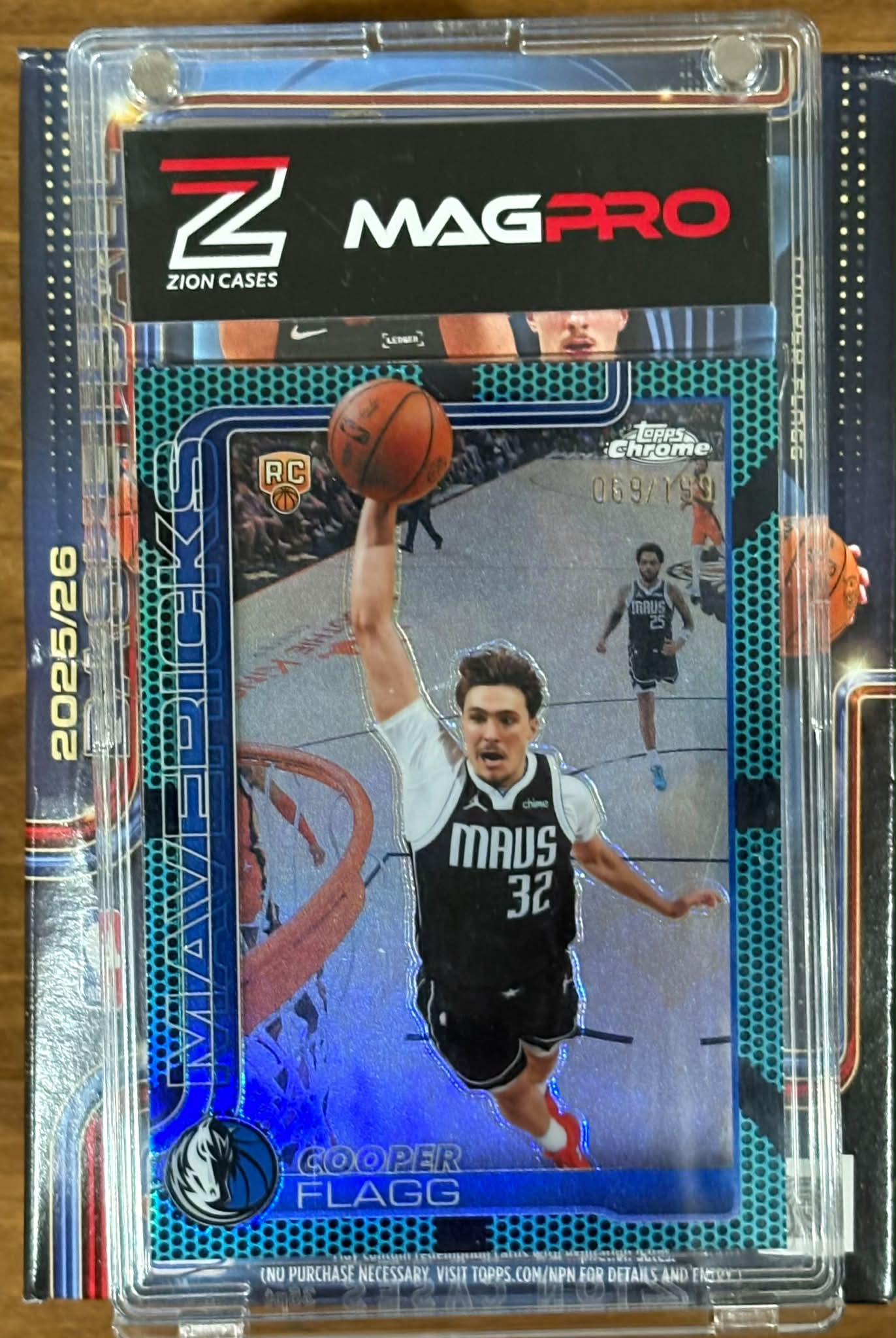 Cooper Flagg RC 069/199 pulled from Topps Chrome update blaster