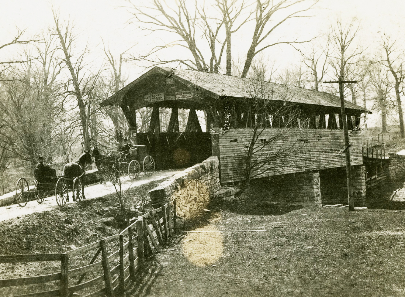 Hendricks Ford Road Bridge, a rare 1885 Whipple truss in Indiana