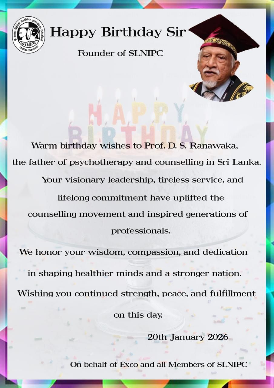 Sri - Happy Birthday, Professor! Your wisdom and passion for Psychology ...
