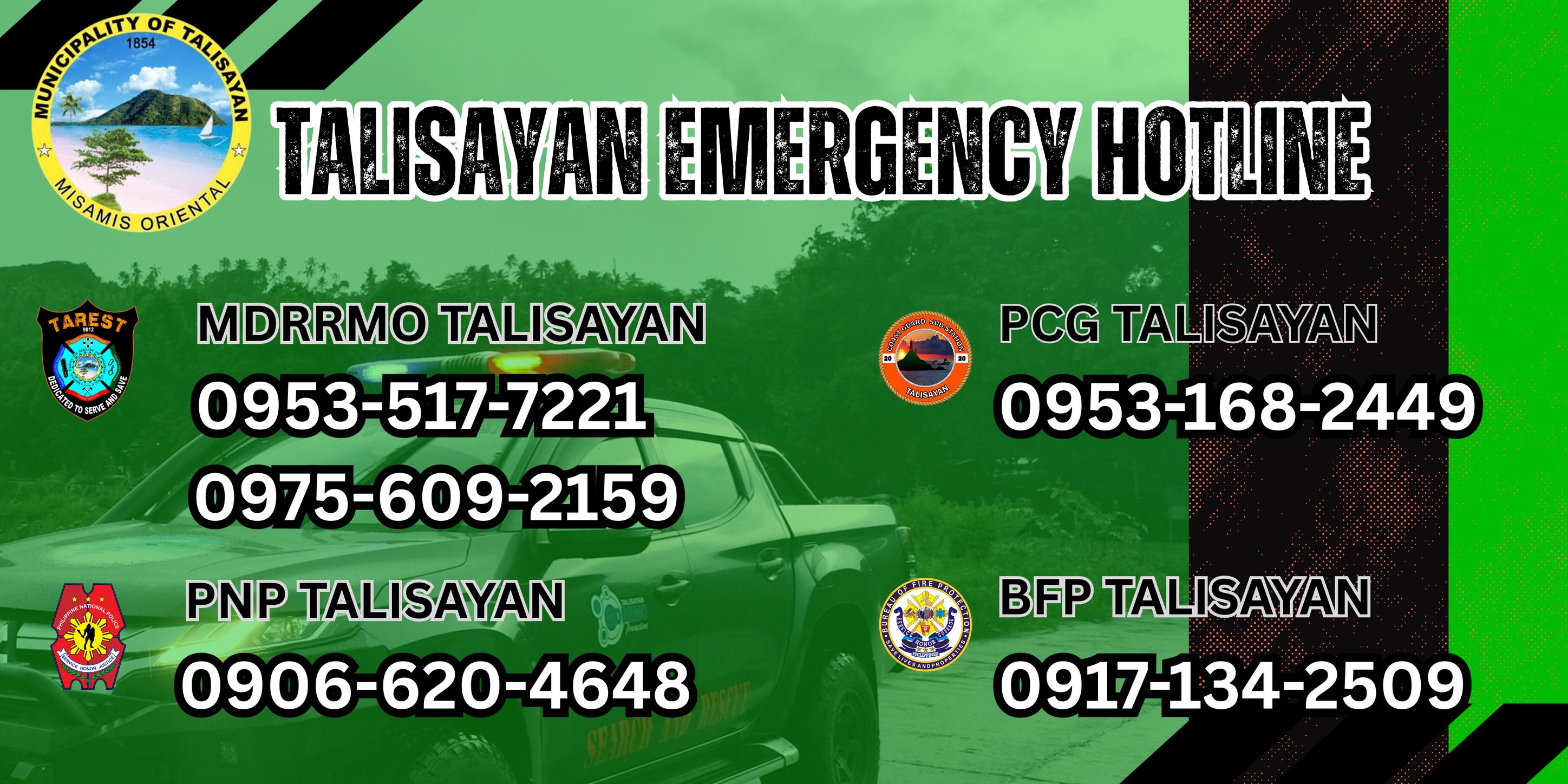 📢 Talisayan Emergency Hotline For... - Mdrrmo Talisayan | Facebook