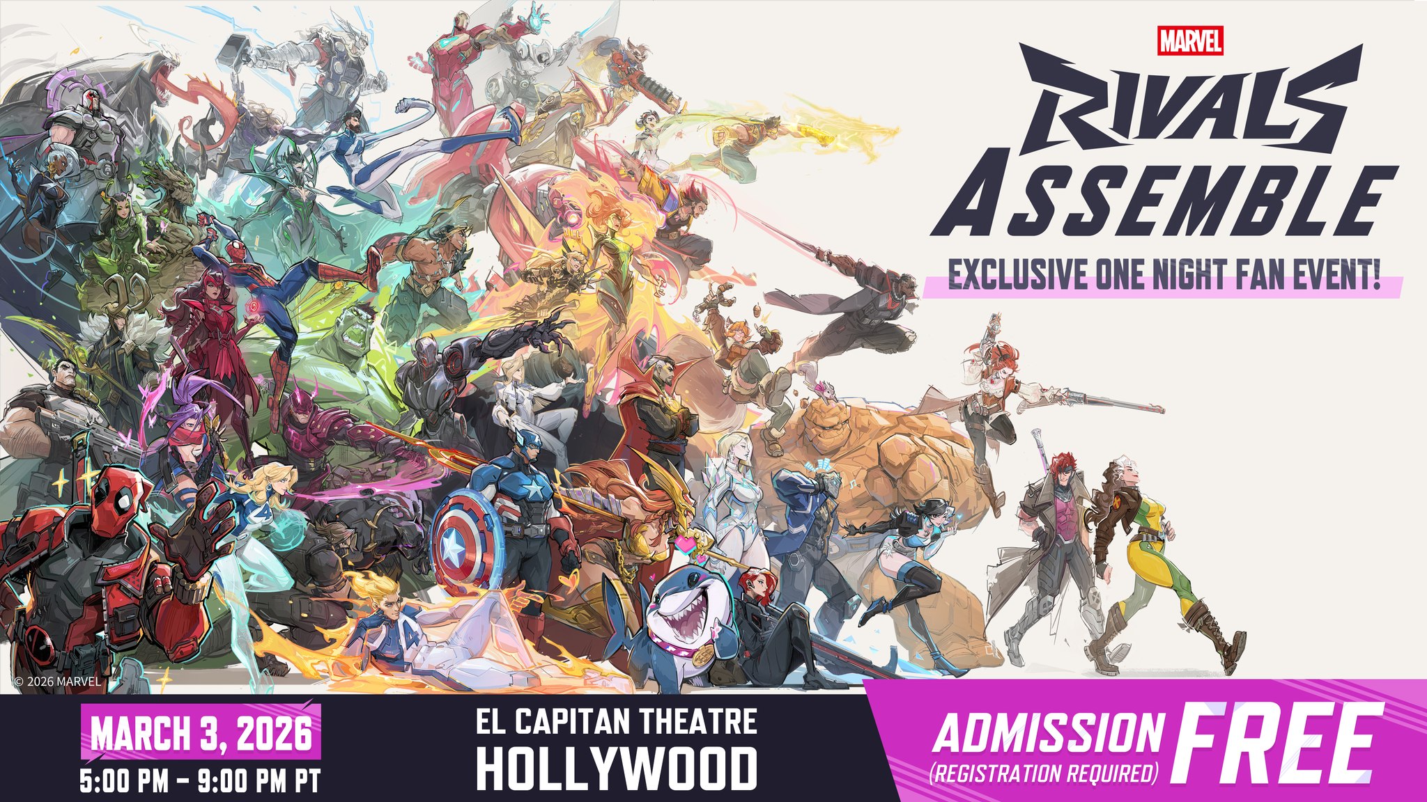 Marvel - Rivals, Assemble! 💥 The Multiverse comes to Hollywood for one ...