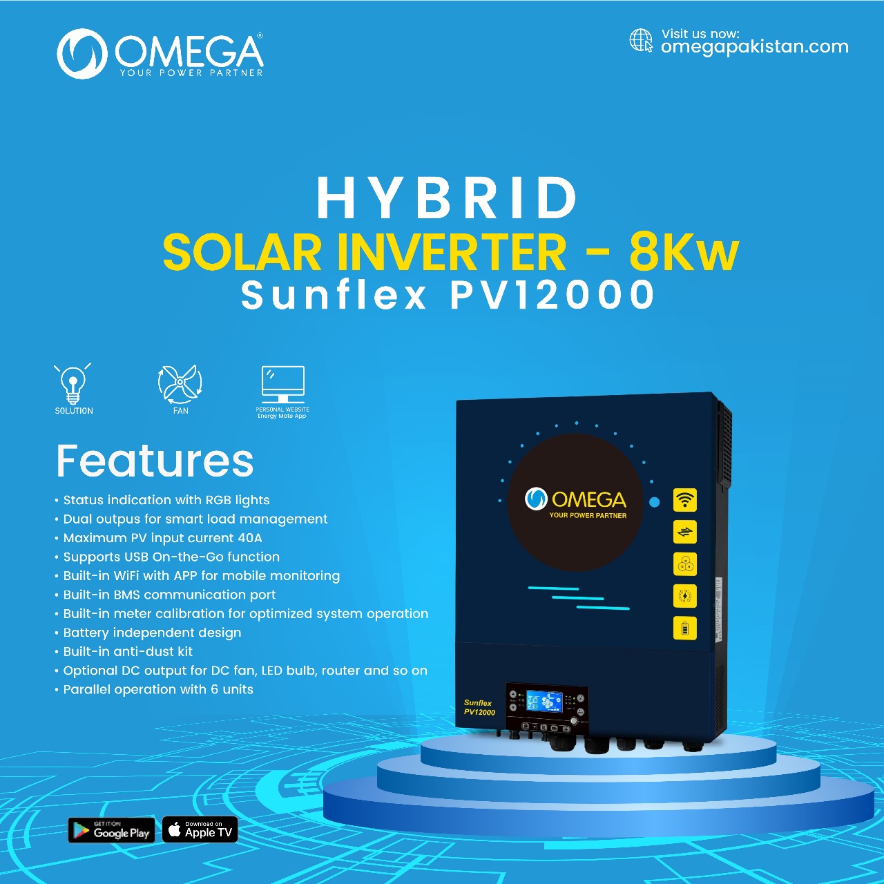 Omega - Introducing the OMEGA Hybrid Solar Inverter – 8kW (Sunflex ...