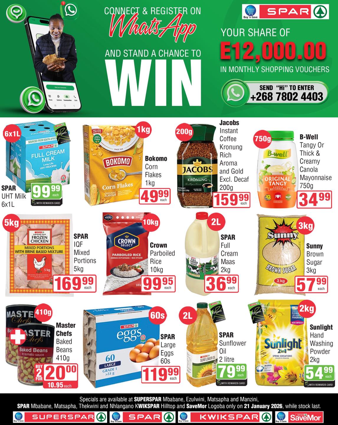 Buy - 🛒🔥 ONE DAY ONLY SUPER SAVINGS AT SPAR! 🔥🛒 Fill your trolley with ...