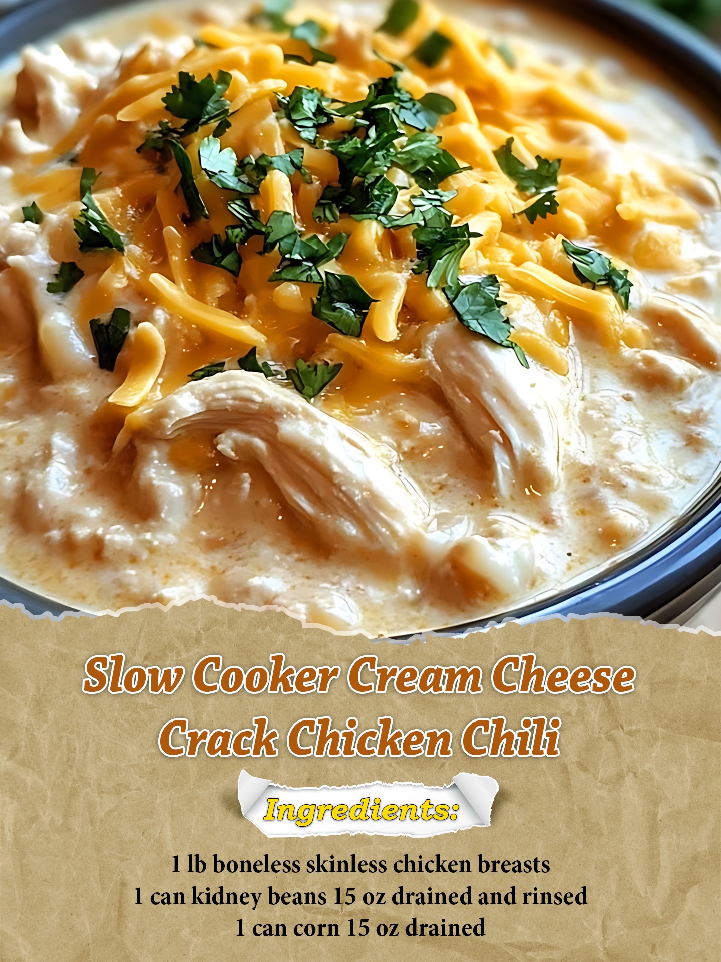 Tagslow Cooker Cream Cheese Crack Chicken Chili Nutrition Facts