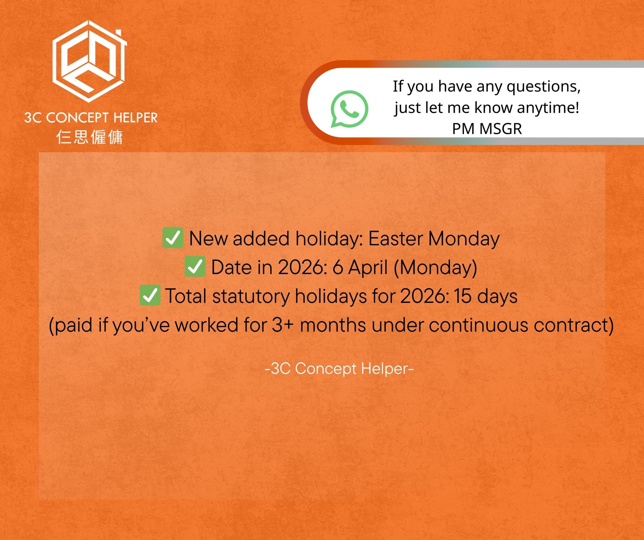 3C Concept Helper Agency-Filipino | Hong Kong Hong Kong