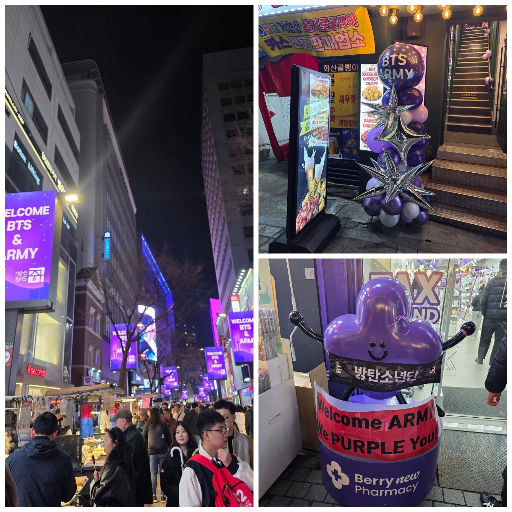BTS キャャンバス地　アート　韓国 BTS - This is how South Korea rolls out the purple carpet for