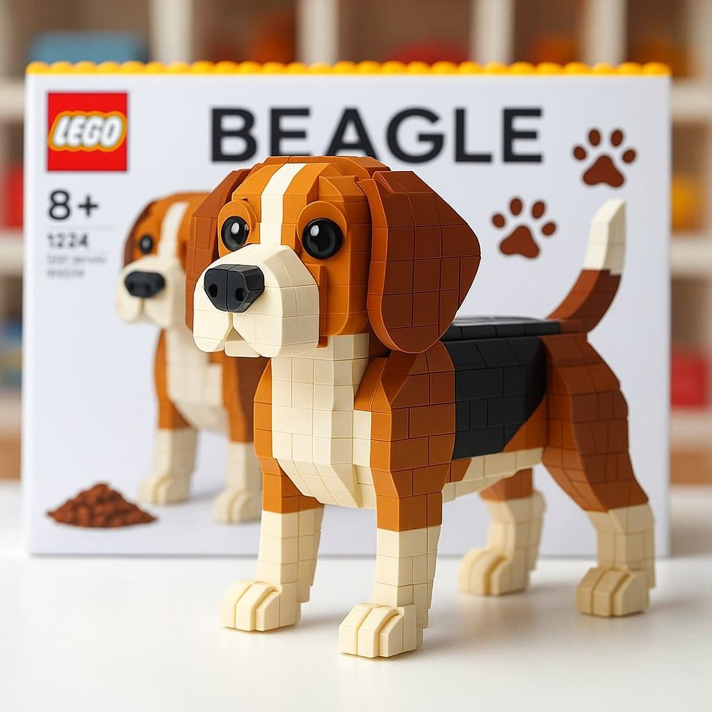 love my new Beagle lego 🥰 #lego LEGO BEAGLE 8+ 8 1224 2 to metae