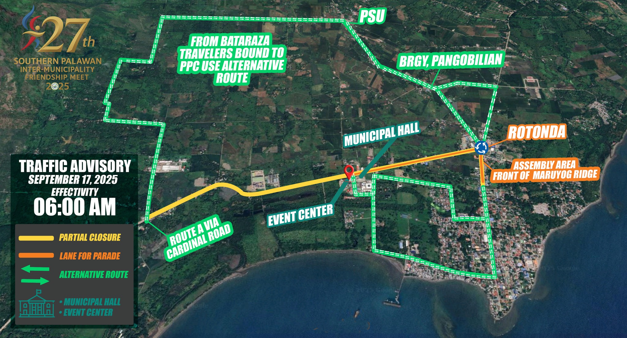 Municipal - 📢 TRAFFIC ADVISORY Magkakaroon po ng alternative route sa ...