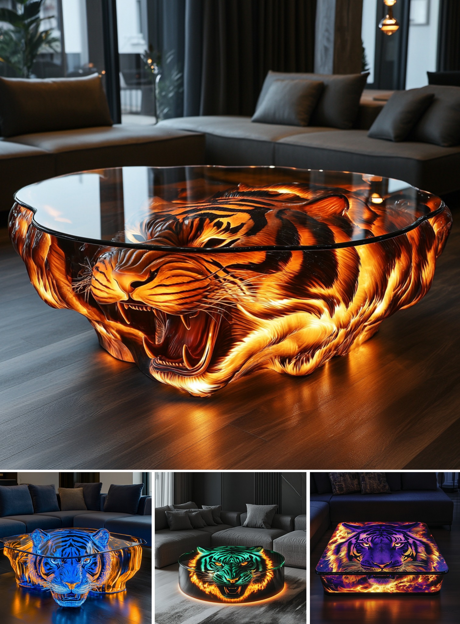 Inspire - These tiger coffee tables are absolutely fierce — literally ...