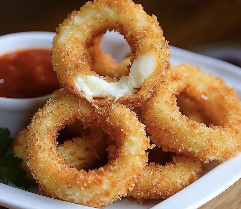 Nature's - 😋🧀 Mozzarella Stick Onion Rings 🧅 Crispy, cheesy, golden ...