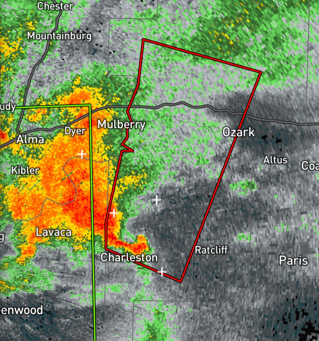 A Tornado Warning is in effect until Jul 31, 2026 7:15PM for