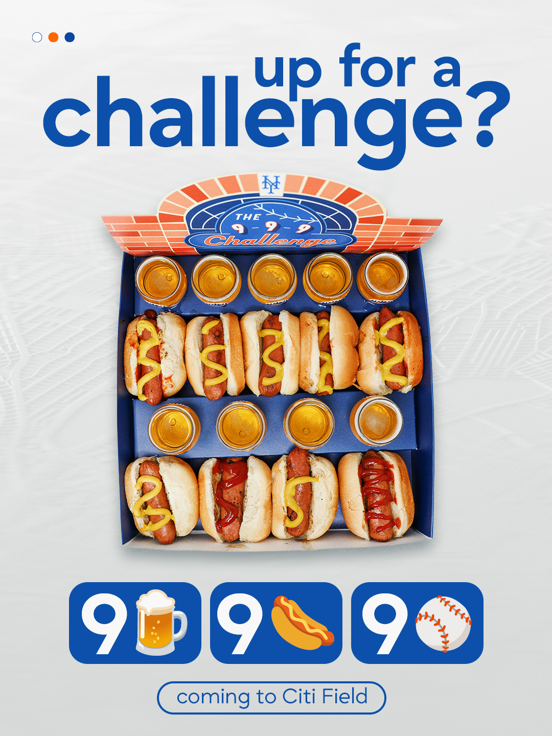 The Mets just officially announced a 9-9-9 challenge at Citi Field